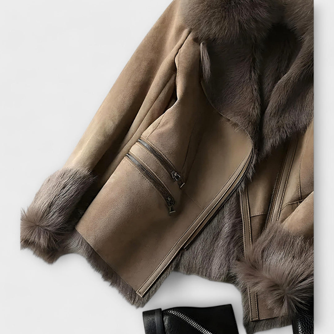 Mariana - Manteau de Luxe en Peau de Mouton
