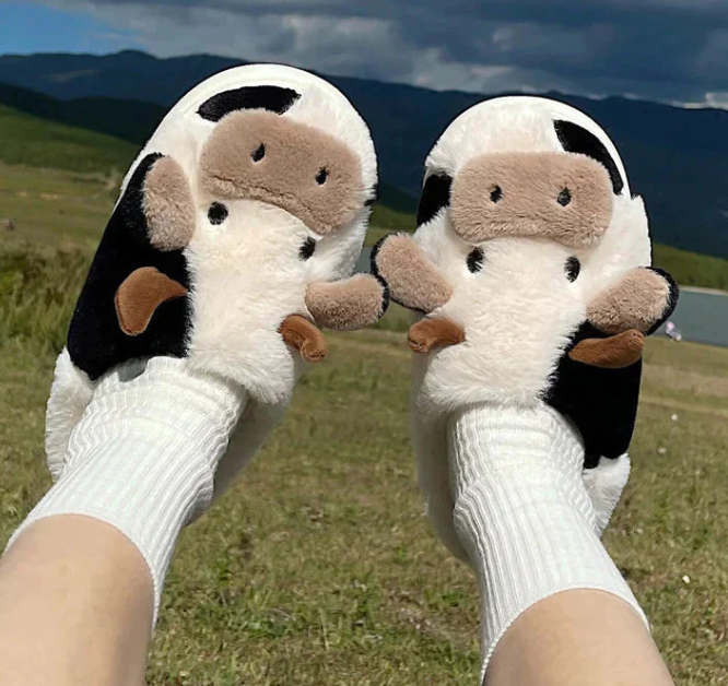 Chaussons Décontractés en Fourrure MouMou