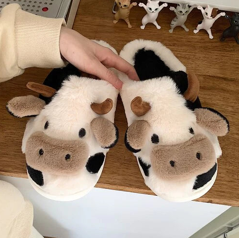 Chaussons Décontractés en Fourrure MouMou