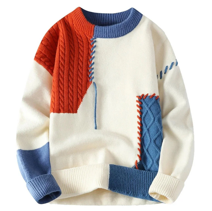 Bruno - Comfortable Patchwork Pullover