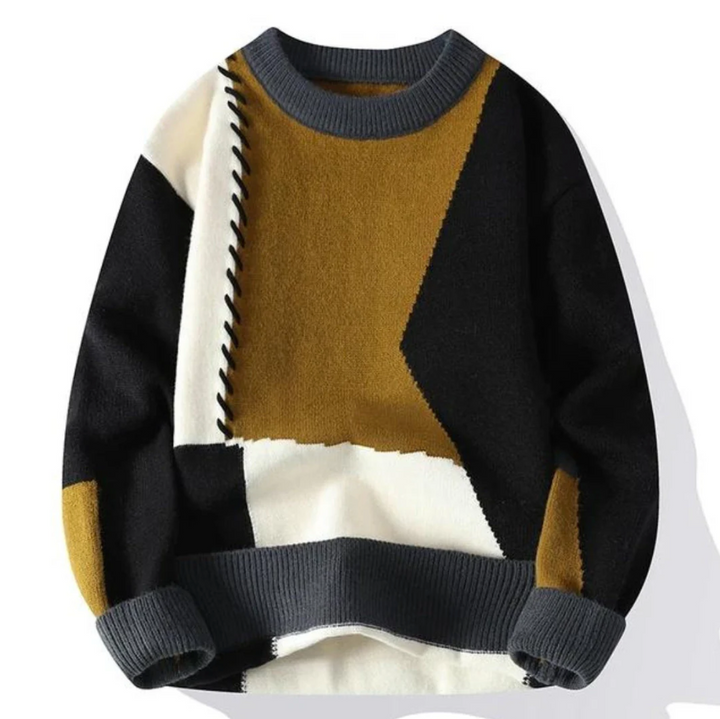 Bruno - Comfortable Patchwork Pullover