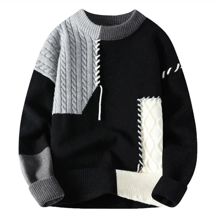 Bruno - Comfortable Patchwork Pullover