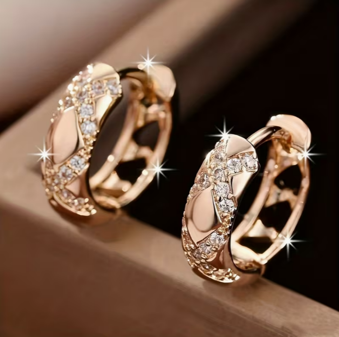Boucles d'oreilles créoles Luxe Radiance Intemporelle
