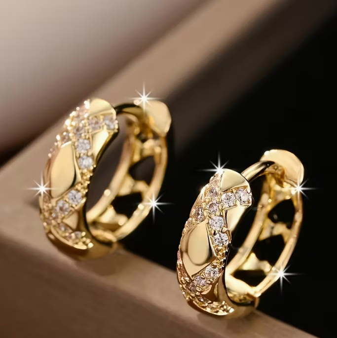 Boucles d'oreilles créoles Luxe Radiance Intemporelle