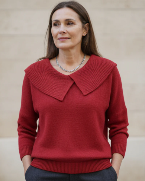 Damhnait | Pull Chaleureux avec Col Doux