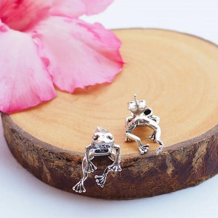 PAIRE DE BOUCLES D'OREILLES EN FORME DE RENARD