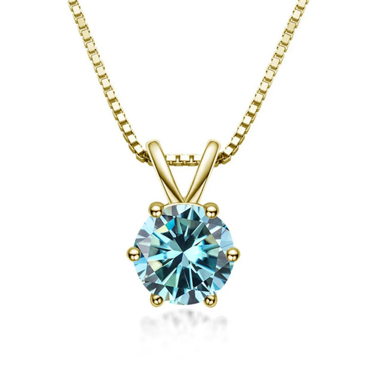 Collier Solitaire Élégant avec Moissanite
