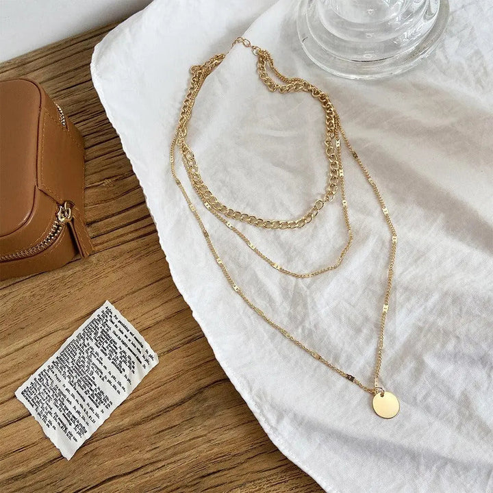 Collier Élégant en Or et Argent