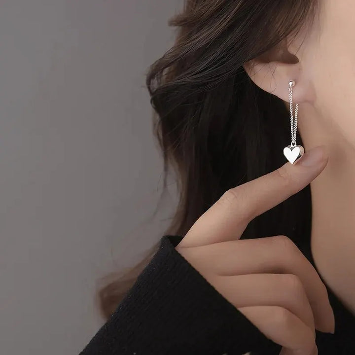 Boucles d'Oreilles en Forme de Cœur Géométrique