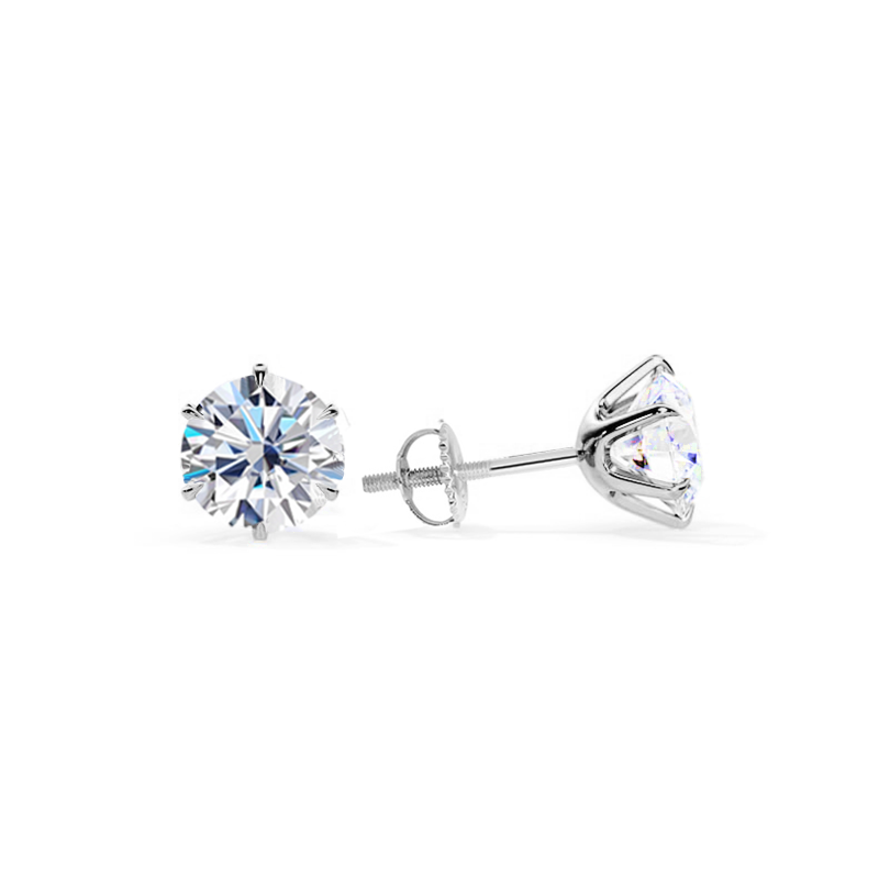 Boucles d'oreilles en or blanc chic Tera