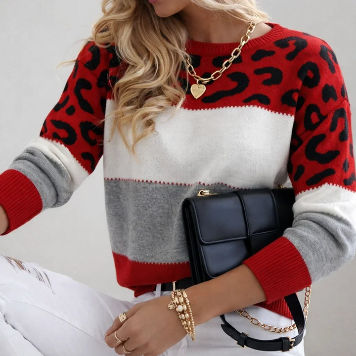 Sofia™ | Pull décontracté à motif léopard
