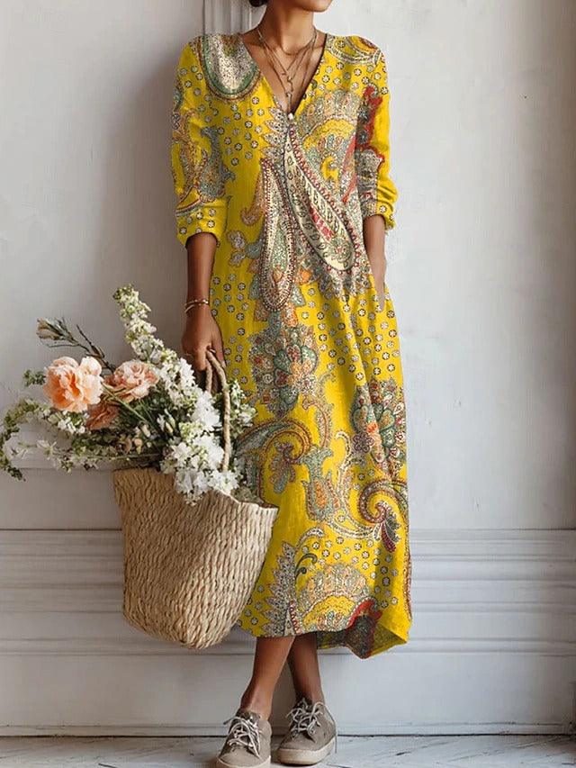 LEIRE | Robe Longue de Style Ethnique