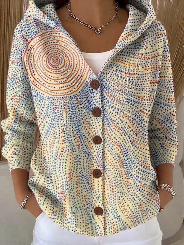 Colomba | Cardigan Imprimé avec Capuche
