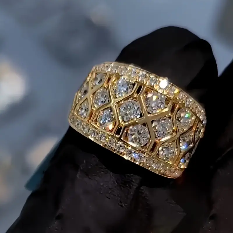 Anneau Doré Brillant
