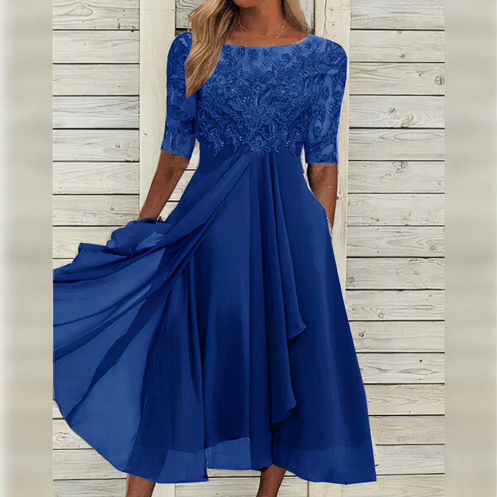 Harper™ | Robe midi en dentelle élégante