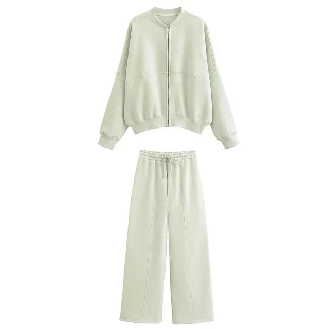 Sandrine - Stylish Bomber Jacket Set