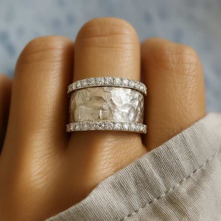 Bague en Argent Vintage avec Zirconia