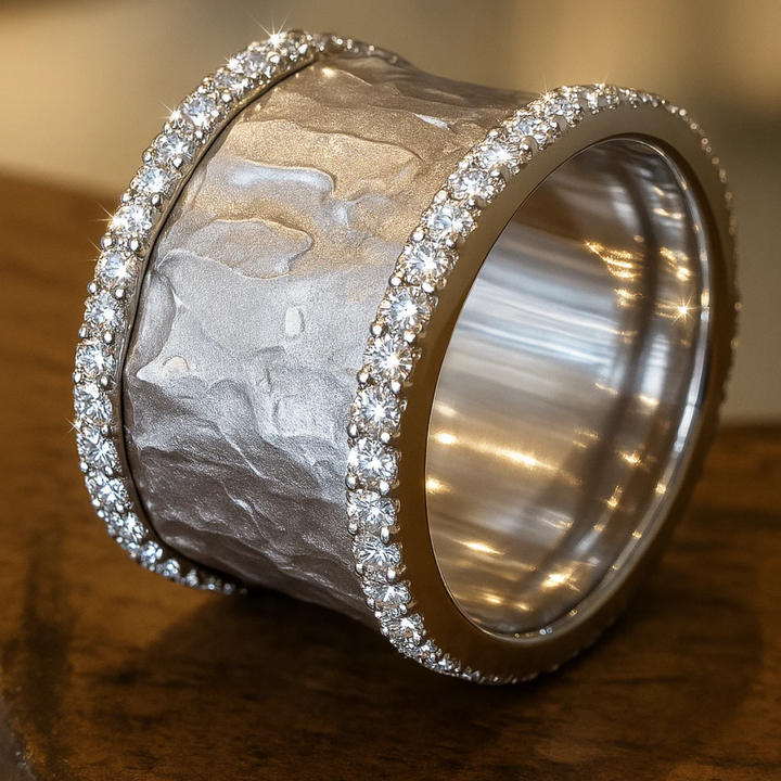 Bague en Argent Vintage avec Zirconia
