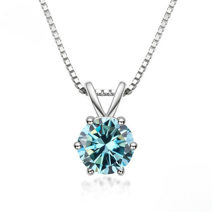 Collier Solitaire Élégant avec Moissanite