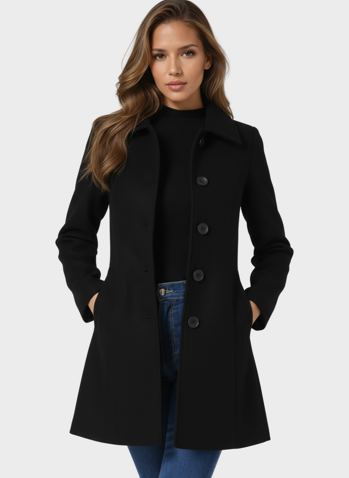 Josephine - Manteau d'hiver féminin avec un bouton