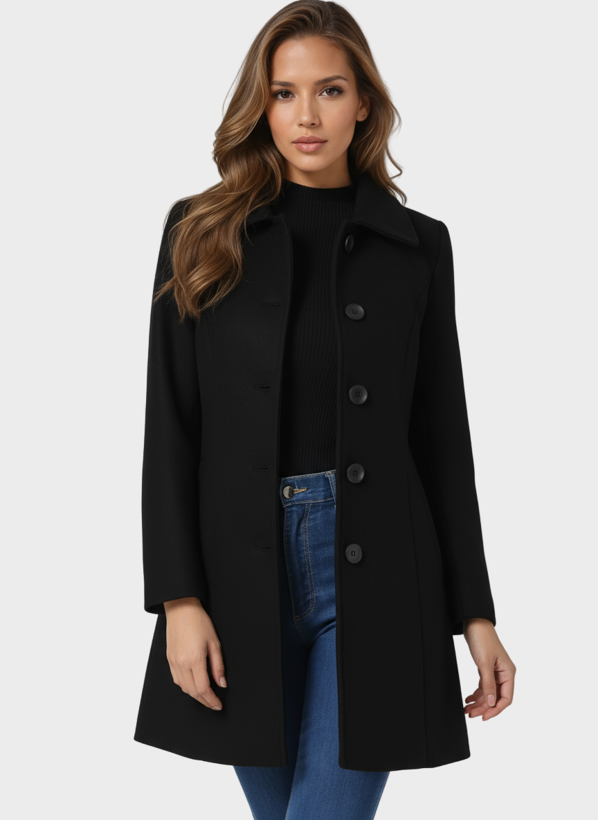 Josephine - Manteau d'hiver féminin avec un bouton