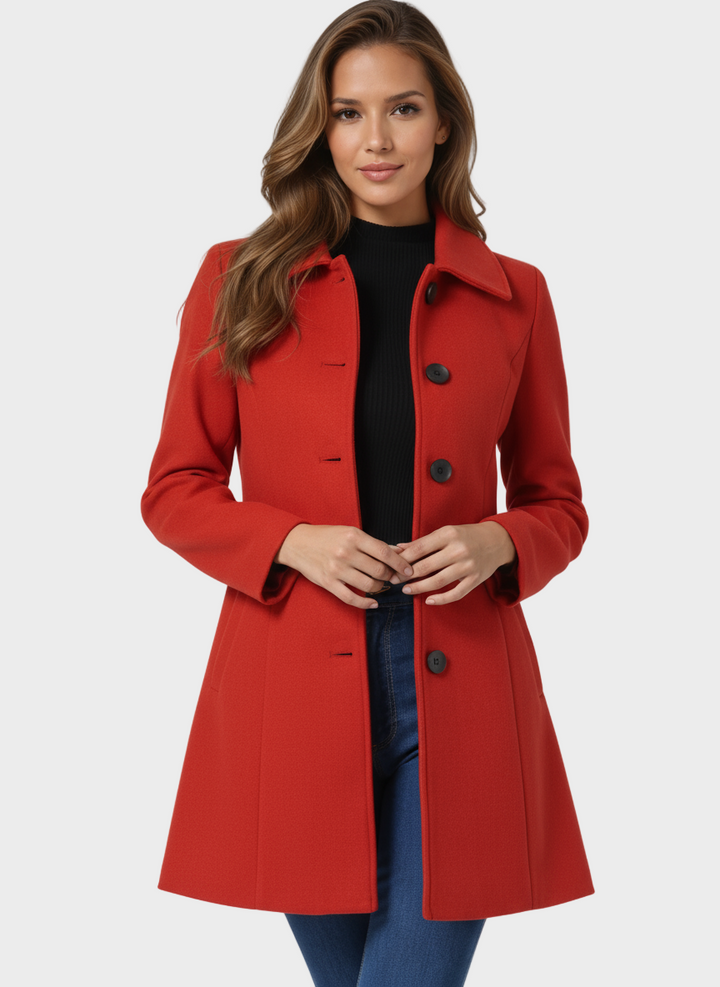Josephine - Manteau d'hiver féminin avec un bouton