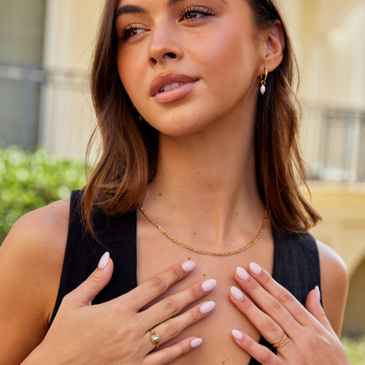 Koninklijke - Bague vintage en perles