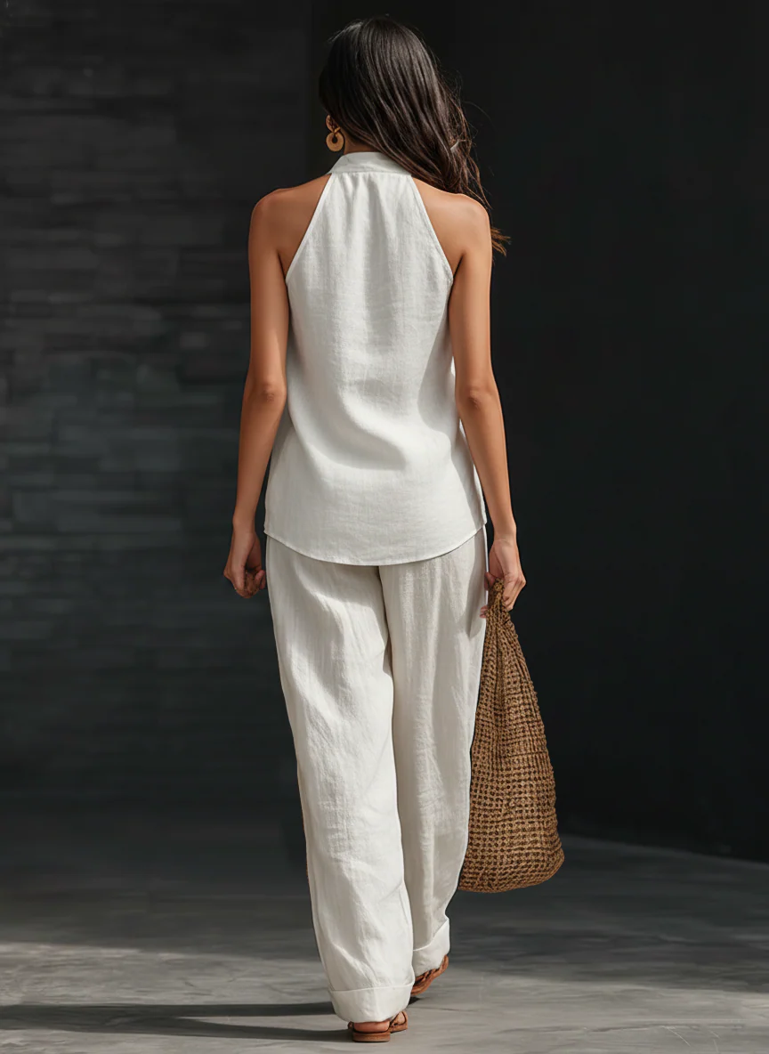 Zoë™ | Débardeur sans manches et Pantalon large