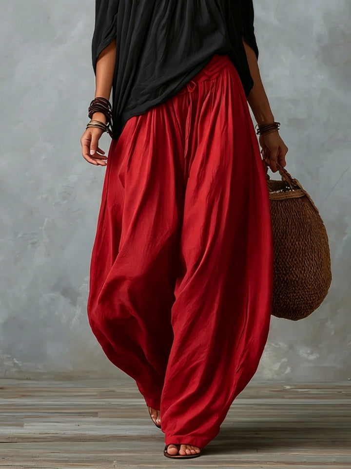 Ensemble Top Off-Shoulder & Pantalon Lantern