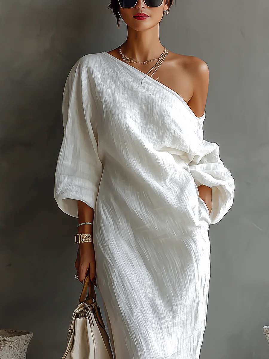 Elise™ | Robe maxi élégante et asymétrique