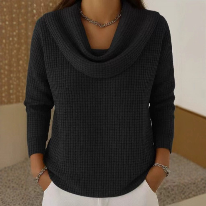 Amber™ | Pull chaud avec élégant décolleté en cascade