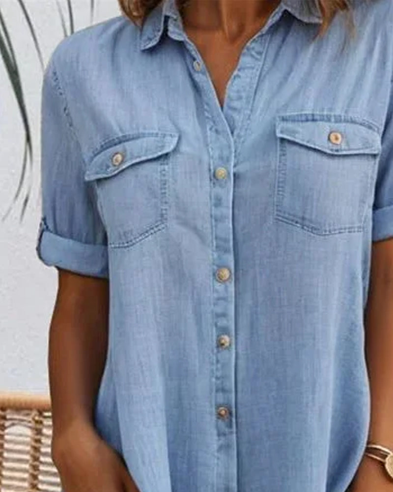 Salomé™ | Denim Shirt Dress