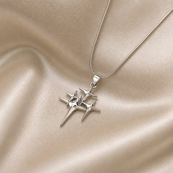 Collier Nordstjerne en Or Blanc