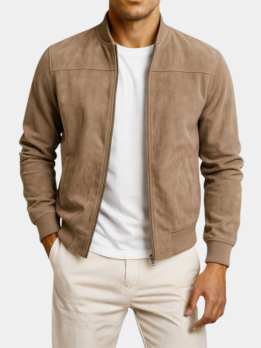 Kaltberg | Veste en faux daim pour hommes