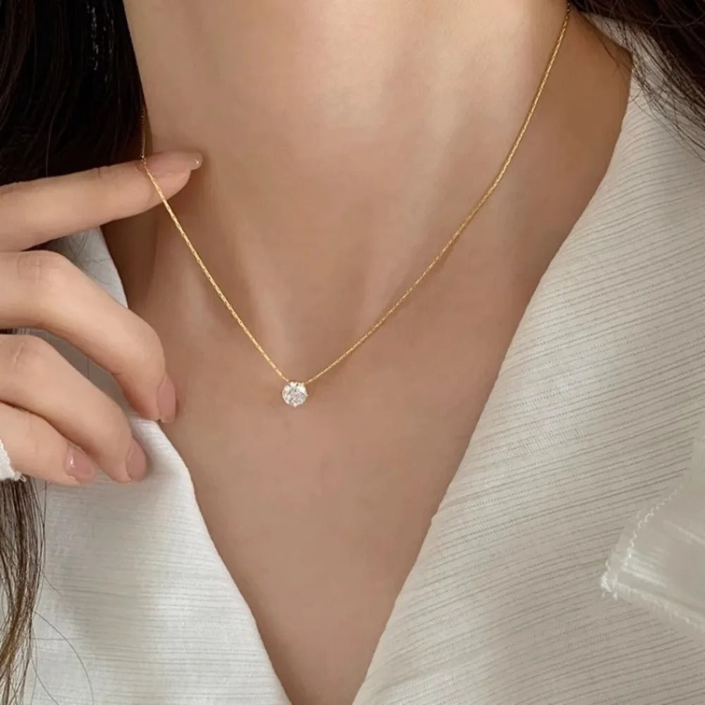 Collier de Moissanite Cléa