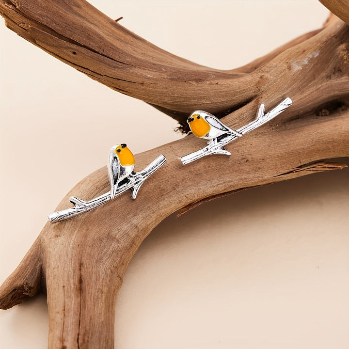 Boucles d'oreilles Cartoon Oiseau