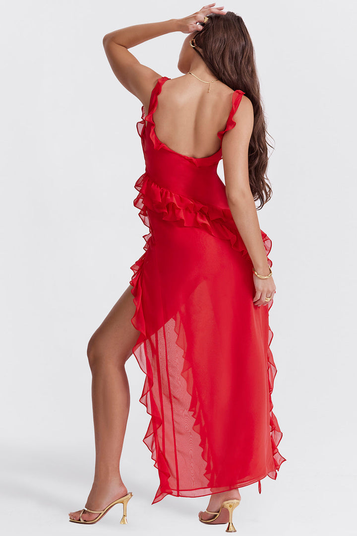 Cia | Robe avec volants et charme