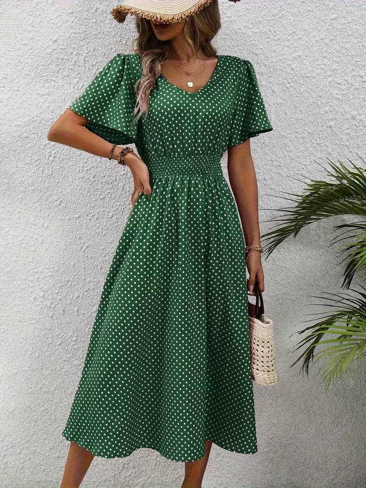 La Scintilla | Robe Élégante Pois Élisa