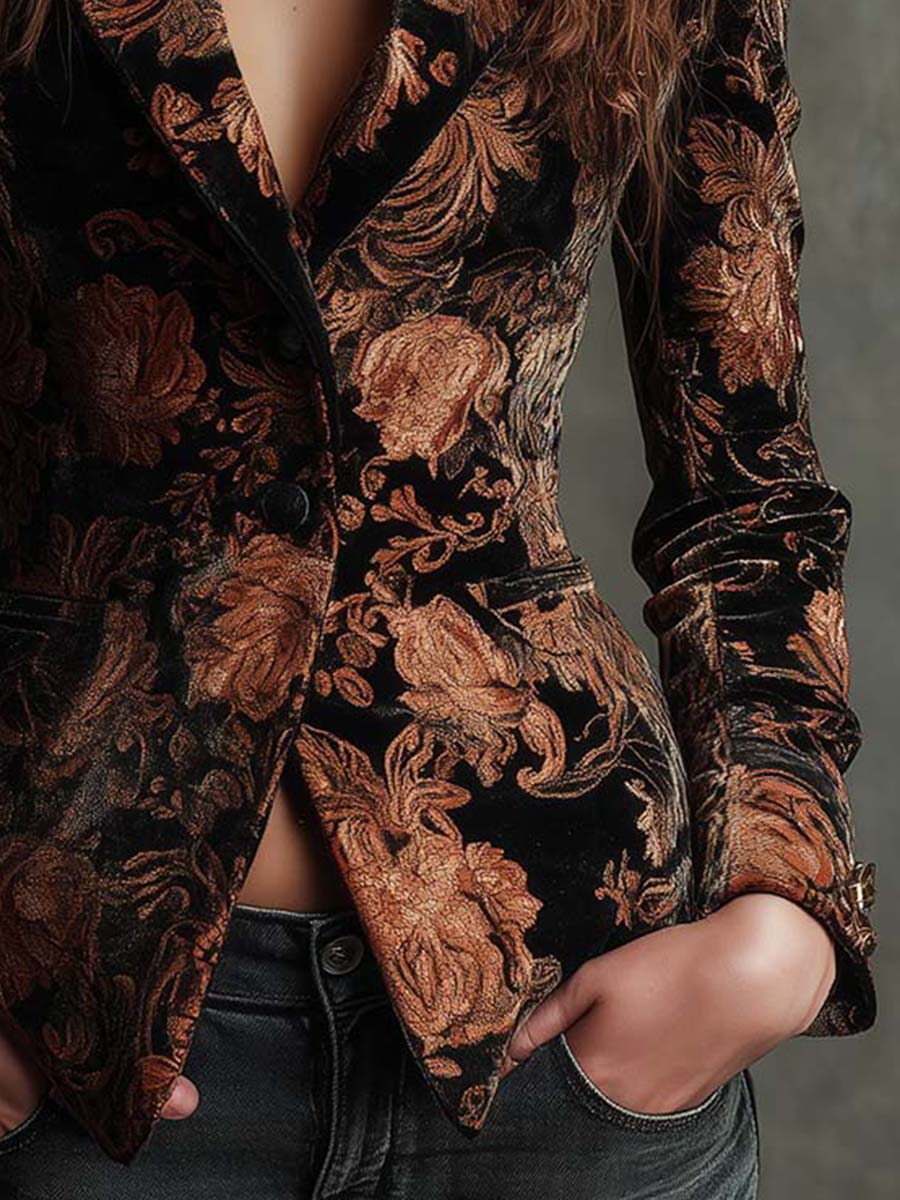 Céleste - Blazer à Imprimé Floral