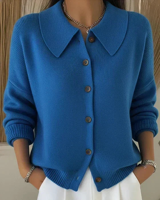 Velia | Cardigan avec Col Claudine