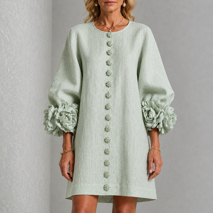 Lola | Robe mini à imprimé floral et fermeture à boutons