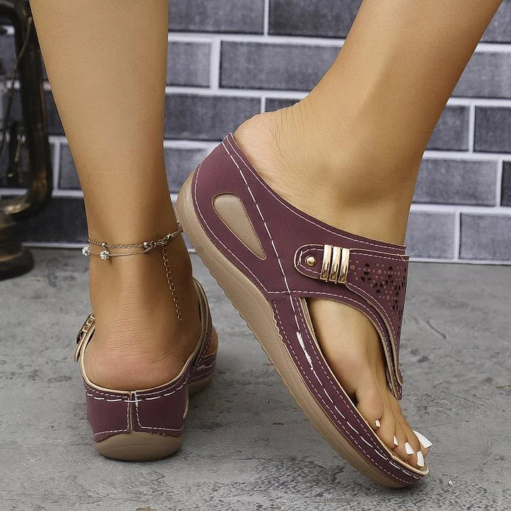 Sandales Diana à Talons Compensés