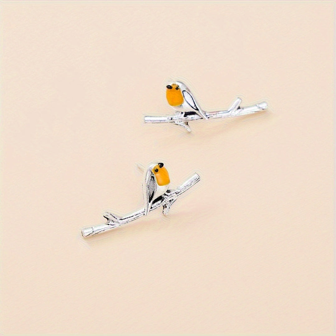 Boucles d'oreilles Cartoon Oiseau