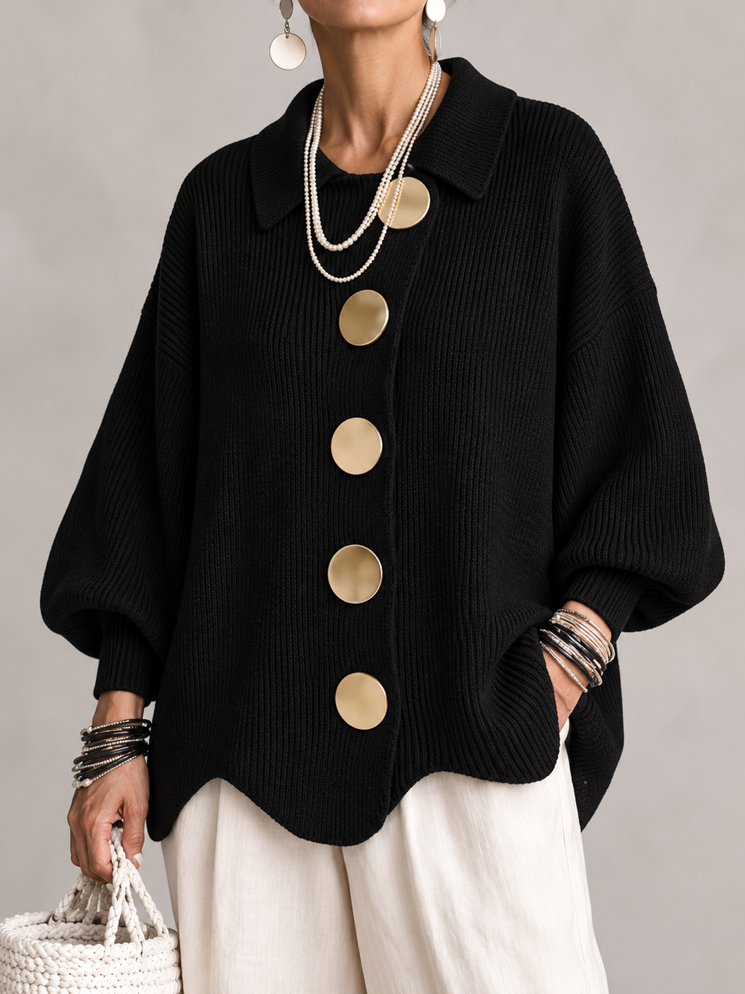 Ardelle™ | Cardigan Oversize avec Col