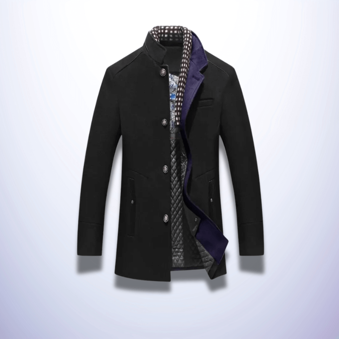 Exeter | Manteau d'hiver avec col en écharpe épais