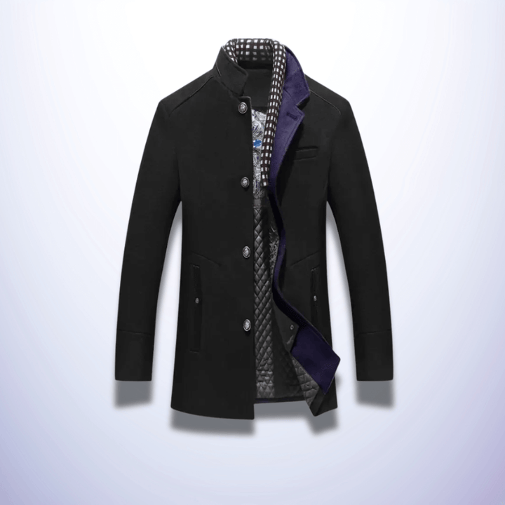 Exeter | Manteau d'hiver avec col en écharpe épais