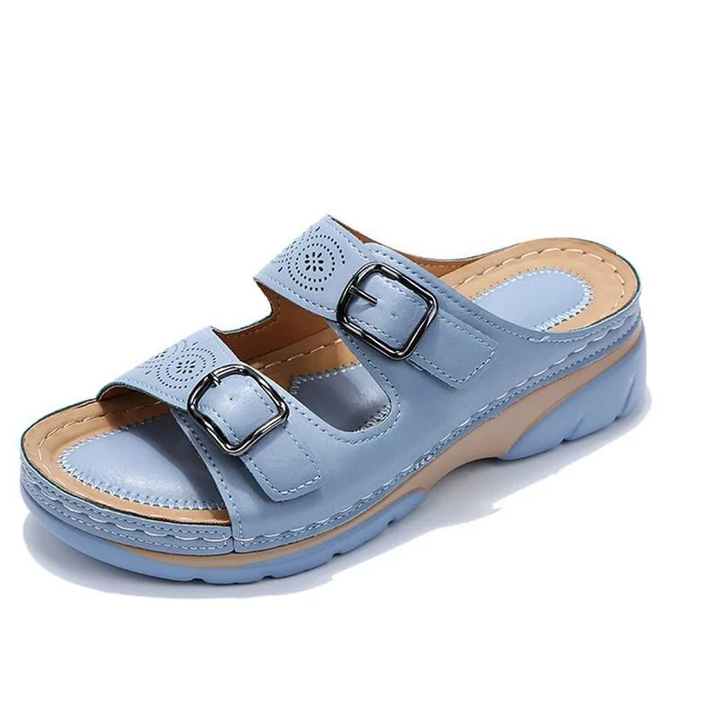 Sandales Orthopédiques Ajustables et Respirantes en Cuir