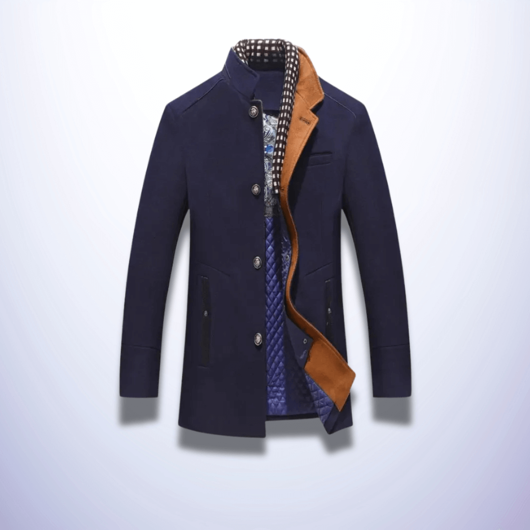 Exeter | Manteau d'hiver avec col en écharpe épais