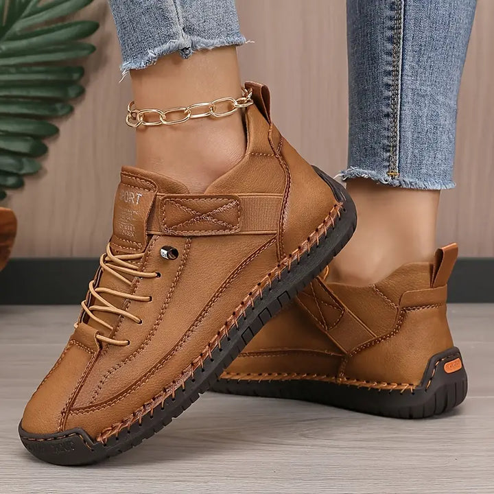 Gisela - Chaussures orthopédiques confortables effet cuir
