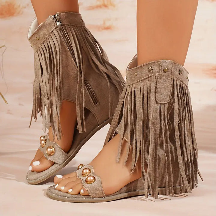 Fringe Sandals